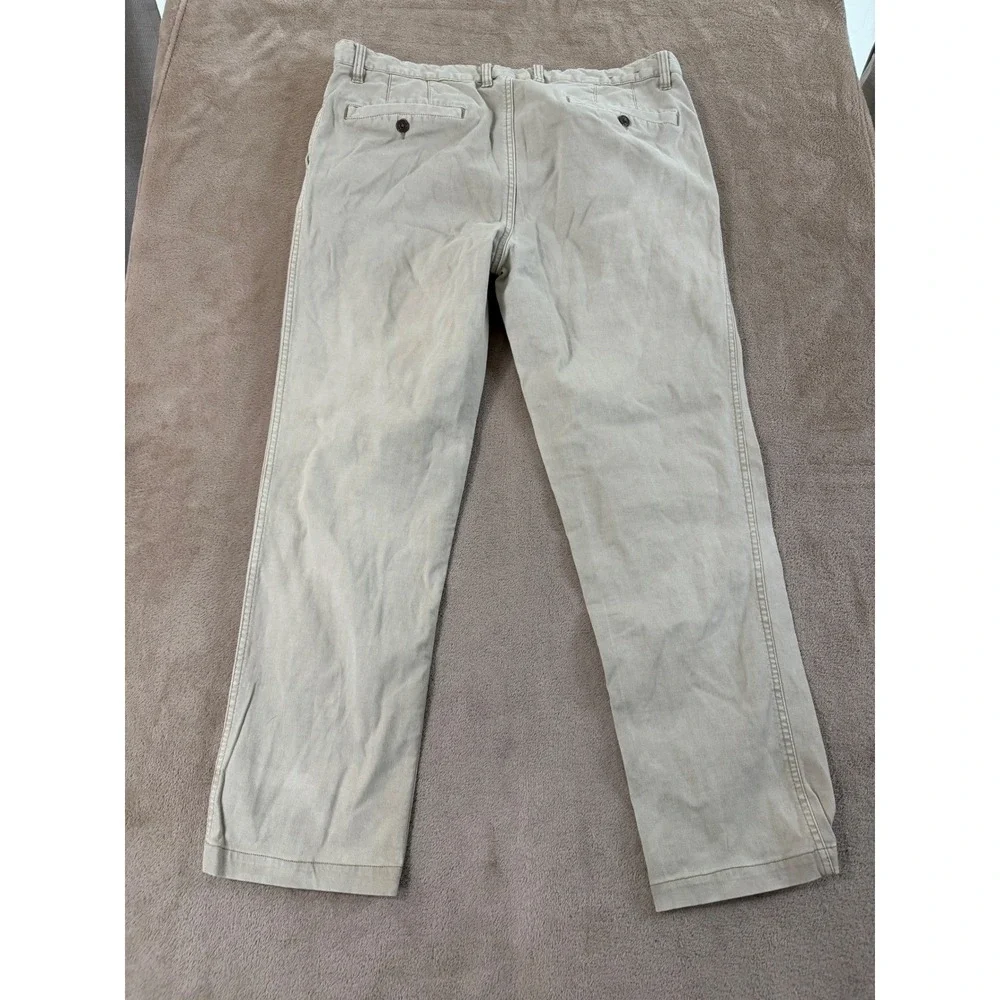 Faherty Pants Men's size 35(37)x28 White Beige‎ Stretch Casual Preppy